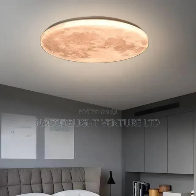 Modern Moon LED Flush Mount Ceiling Light,