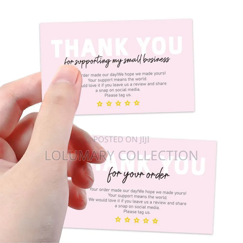 50Pcs Thank You Card