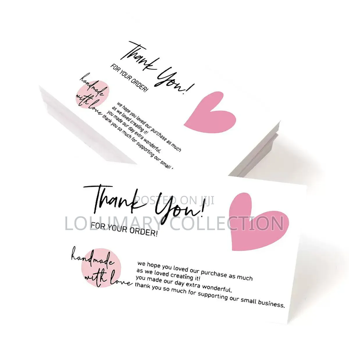 50Pcs Thank You Card