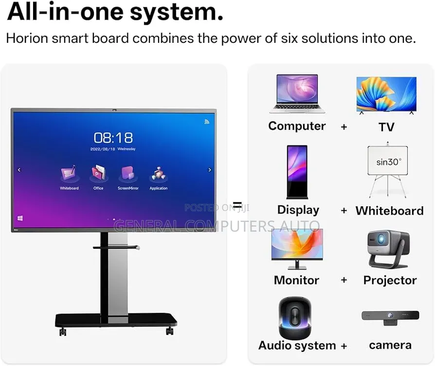 Horion 65" Interactive Flat Panel 8gb Ram 256 Gb SSD