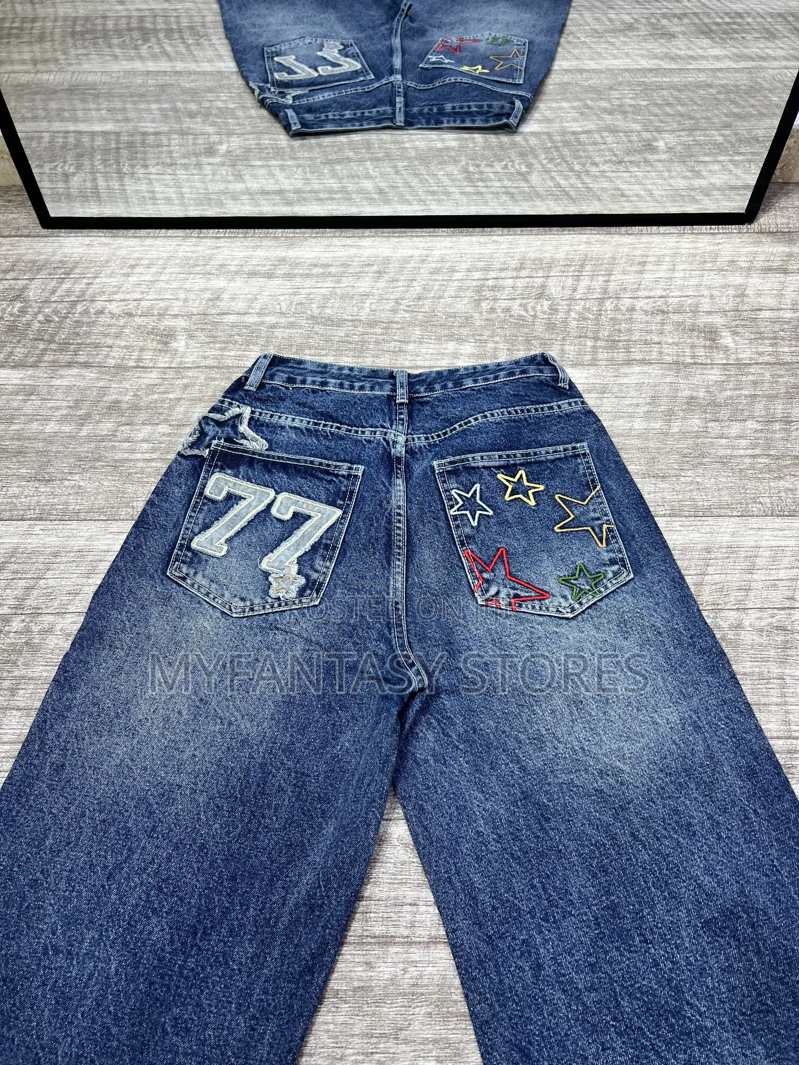 Blue Baggy 77 Jeans