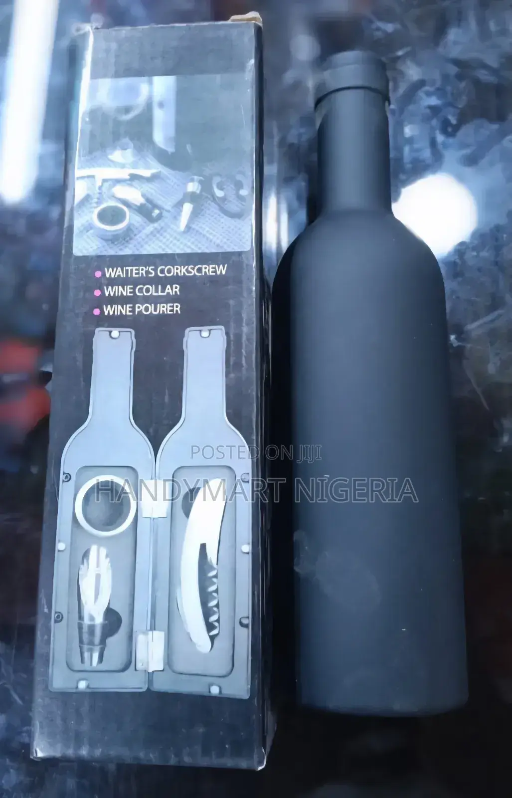 Bottle-Shaped Wine Accessory Tool Set,