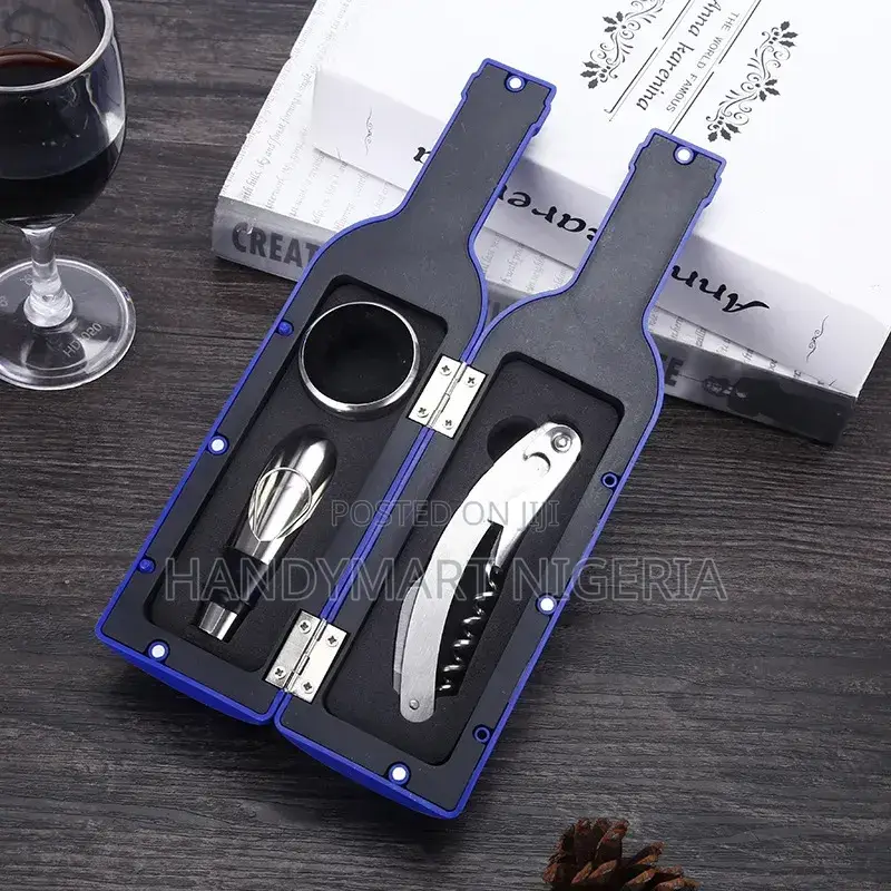 Bottle-Shaped Wine Accessory Tool Set,