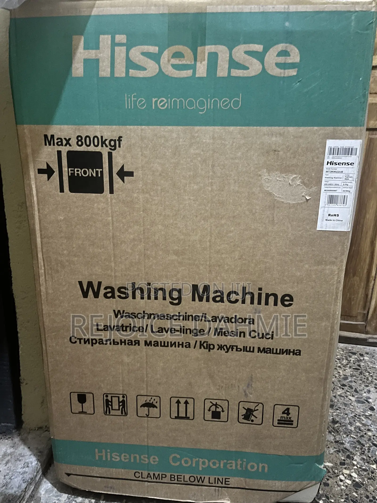 Hisense 9kg Top Loader Automatic Washing Machine (Wash Spin)