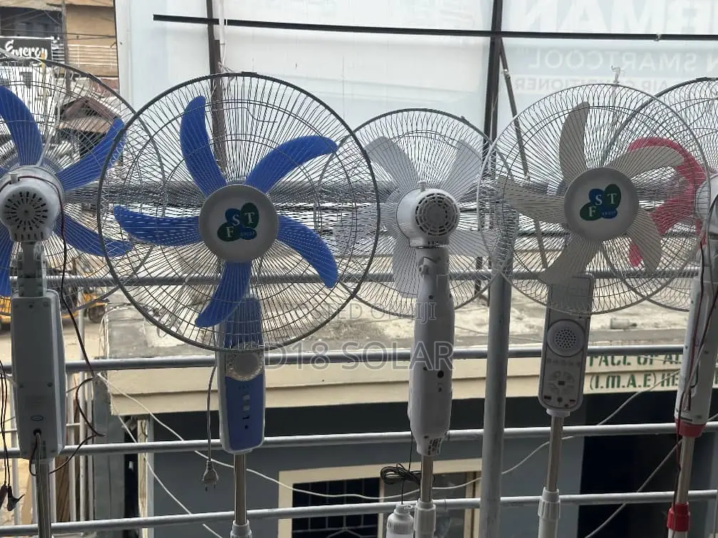 Solar Standing Fan 16 18 Inches