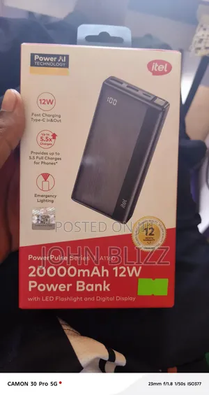 Itel Power Bank 20,000 Mah