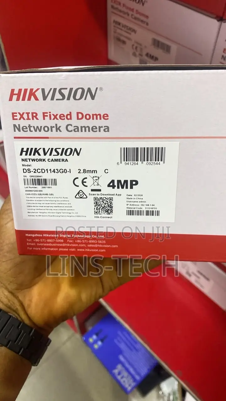 Hikvision Network Camera 4mp