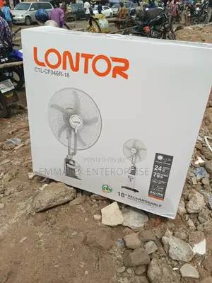 Lontor Mist Fan 18 Inch Rechargeable