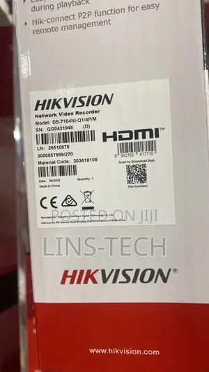 Hikvision NVR 4 Channels