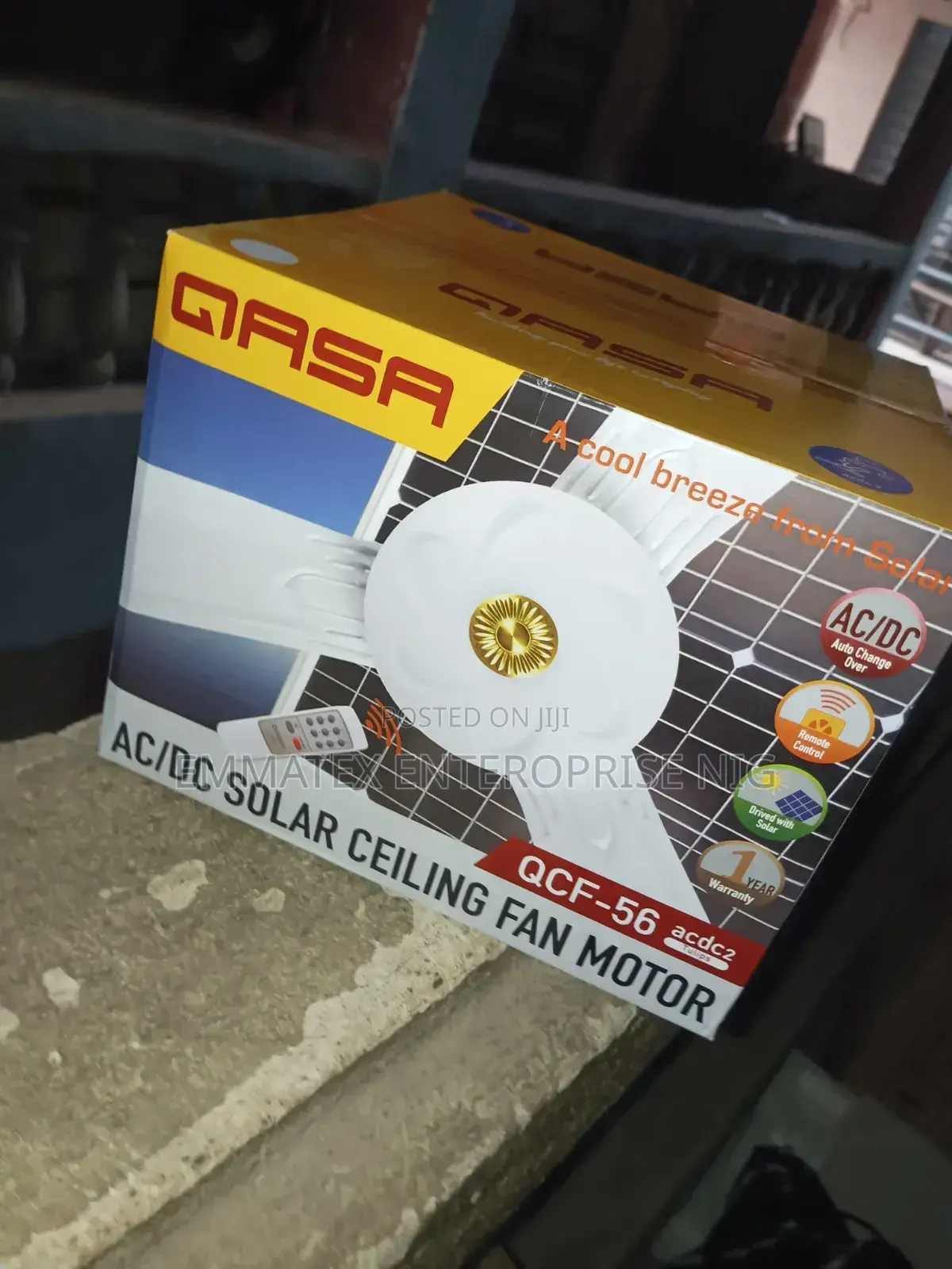 Qasa Solar Ceiling Fan AC AND DC