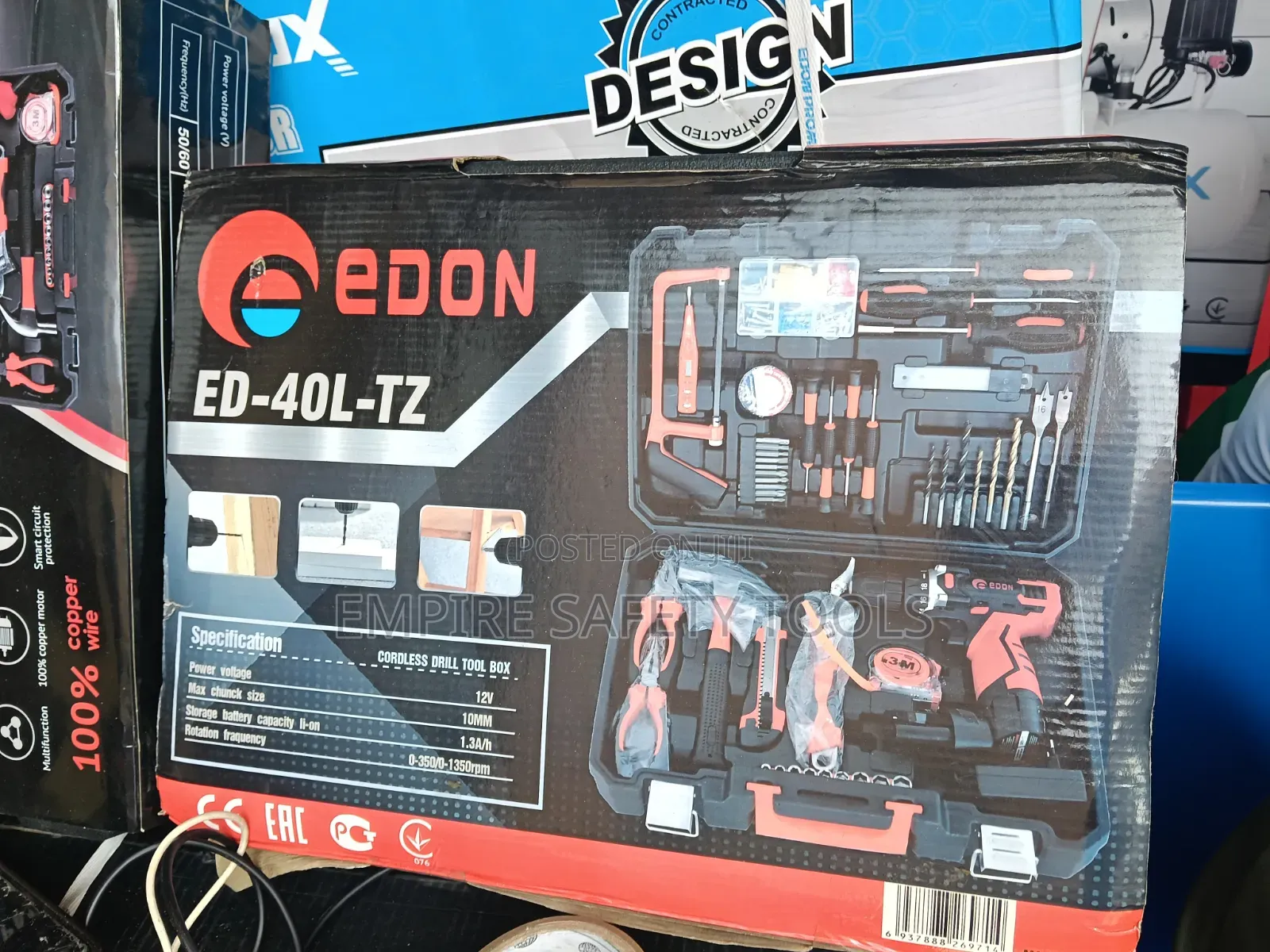 Edon Tools Box With 12V Drill