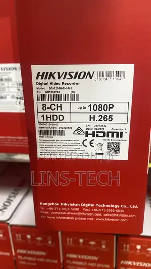 Hikvision DVR 8 Channels