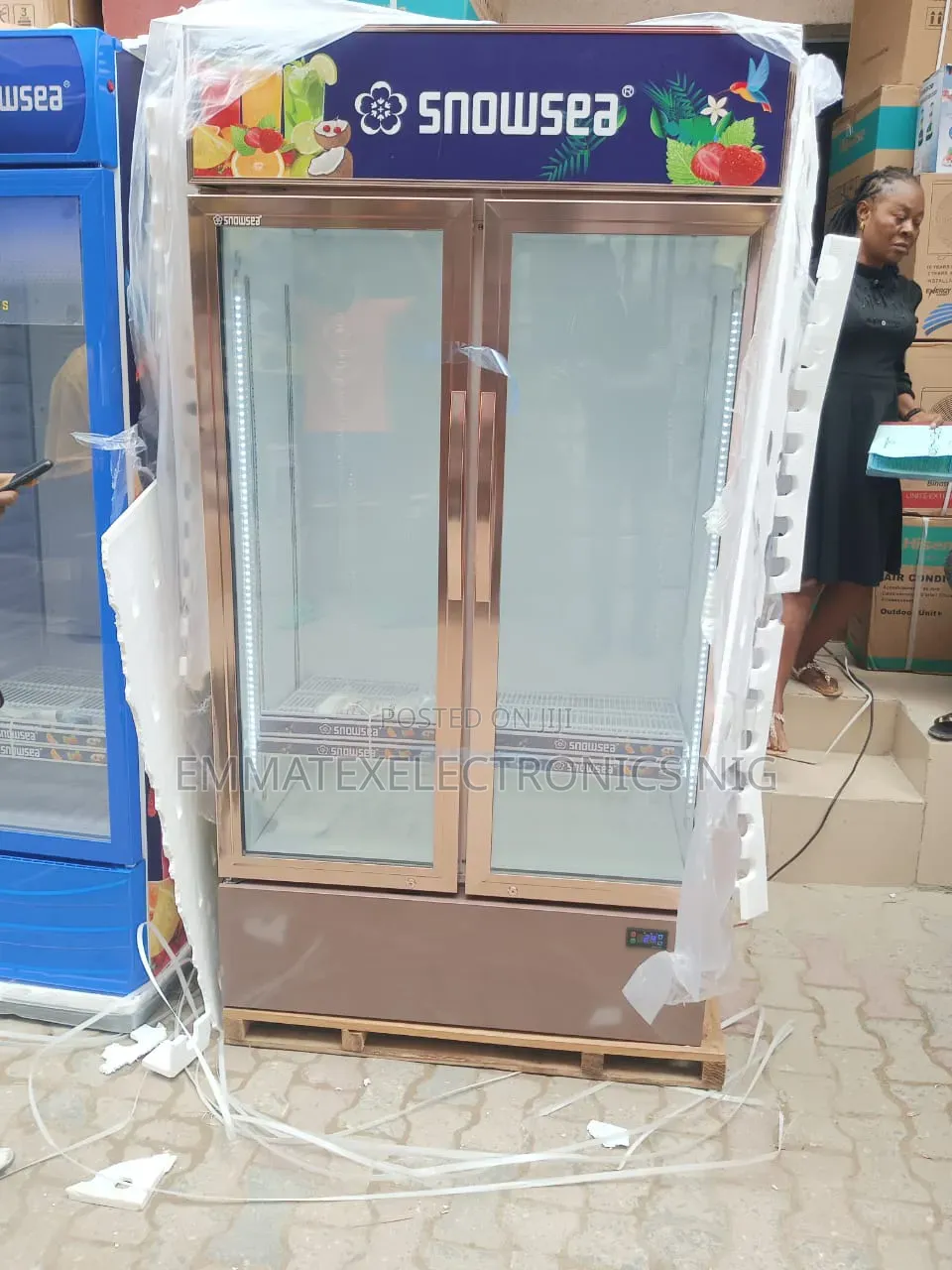 Chiller Double Door Refrigerator for Drinks