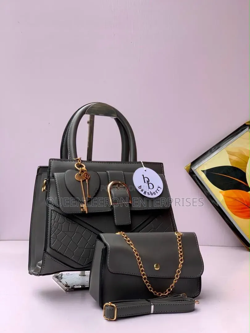 Quality Leather Bag 2 Peices