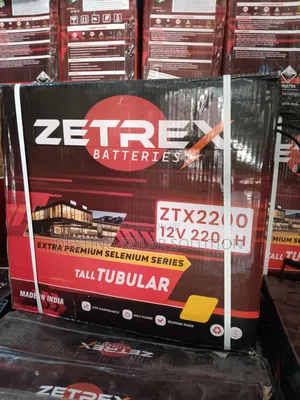 ZETREX 220Ah 12V Tubular Battery