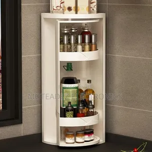High Quality Multipurpose 360 Rotating Wall Mount Corner Storage Shelf