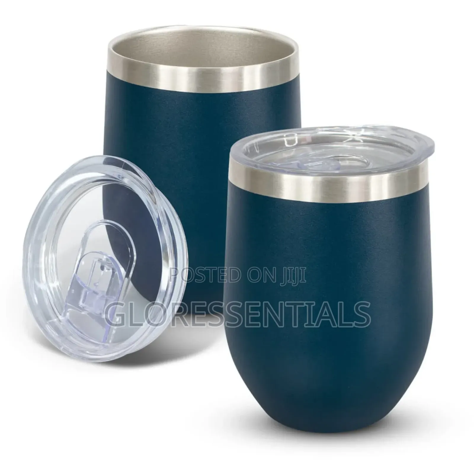 Double Wall Tumbler Egg Shaped Coffee Mug Stainless Cup Souvenir