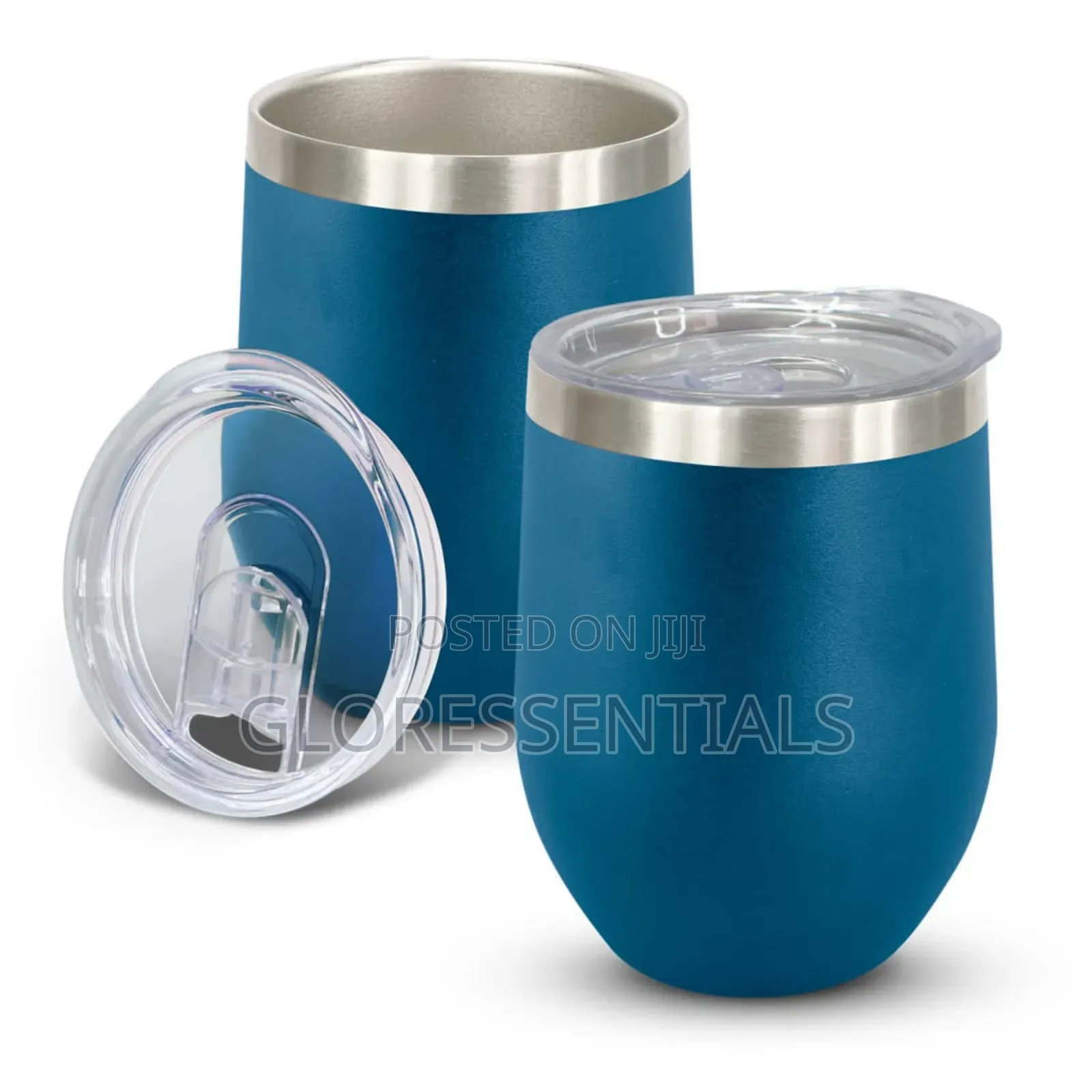 Double Wall Tumbler Egg Shaped Coffee Mug Stainless Cup Souvenir