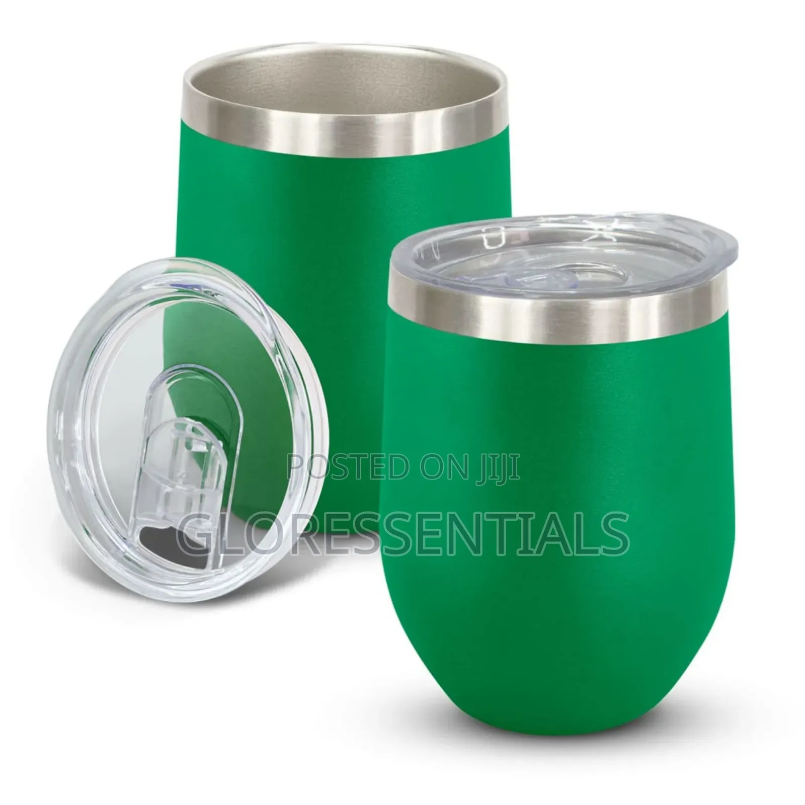 Double Wall Tumbler Egg Shaped Coffee Mug Stainless Cup Souvenir