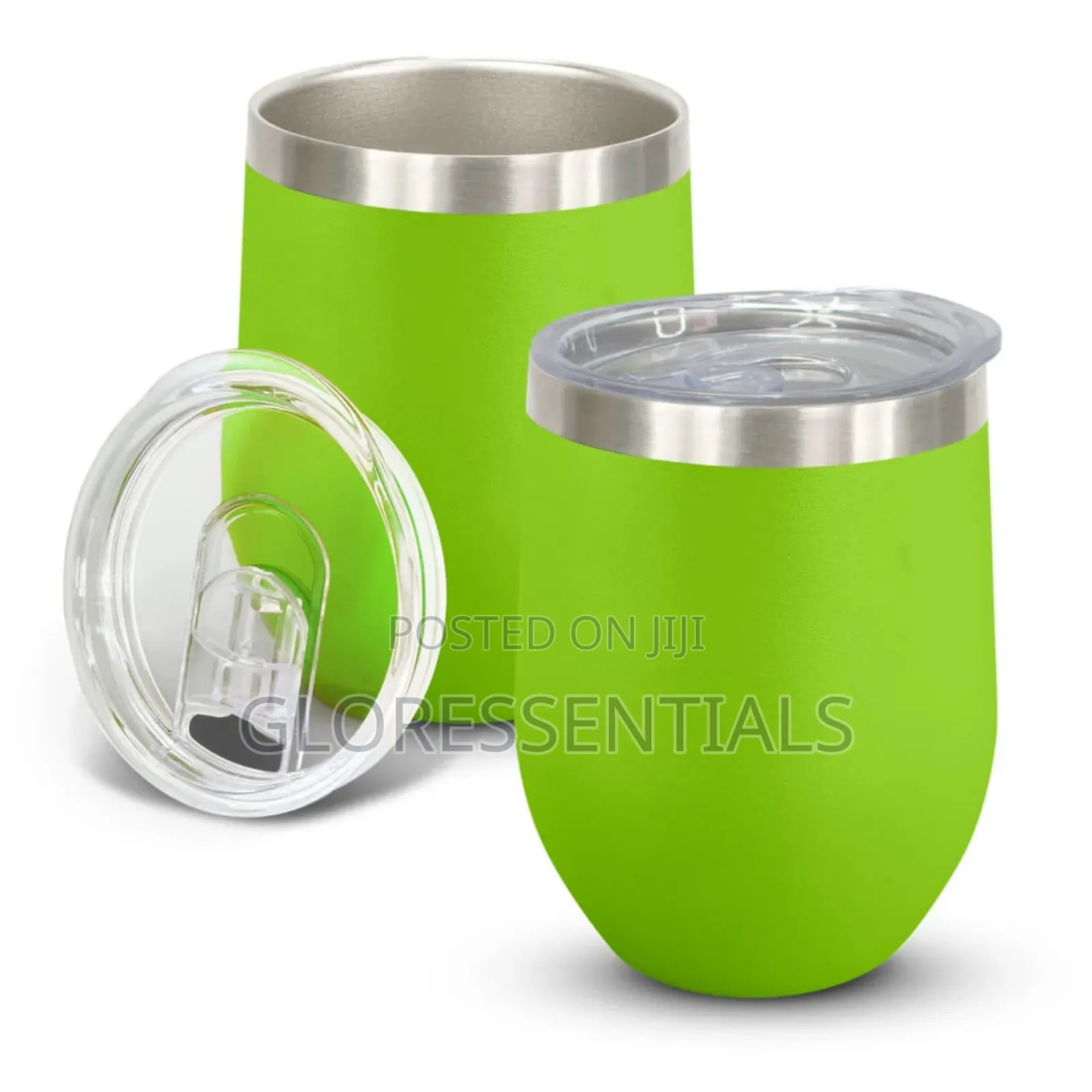Double Wall Tumbler Egg Shaped Coffee Mug Stainless Cup Souvenir