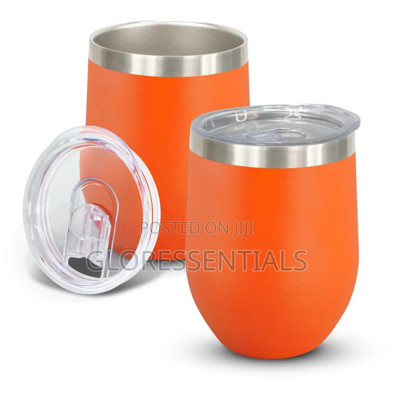 Double Wall Tumbler Egg Shaped Coffee Mug Stainless Cup Souvenir