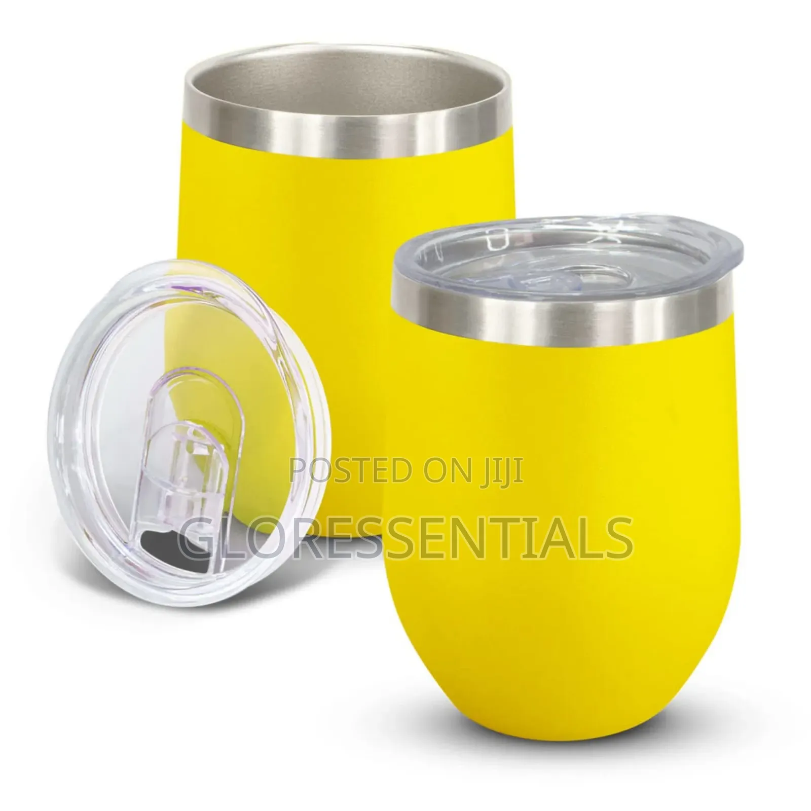 Double Wall Tumbler Egg Shaped Coffee Mug Stainless Cup Souvenir