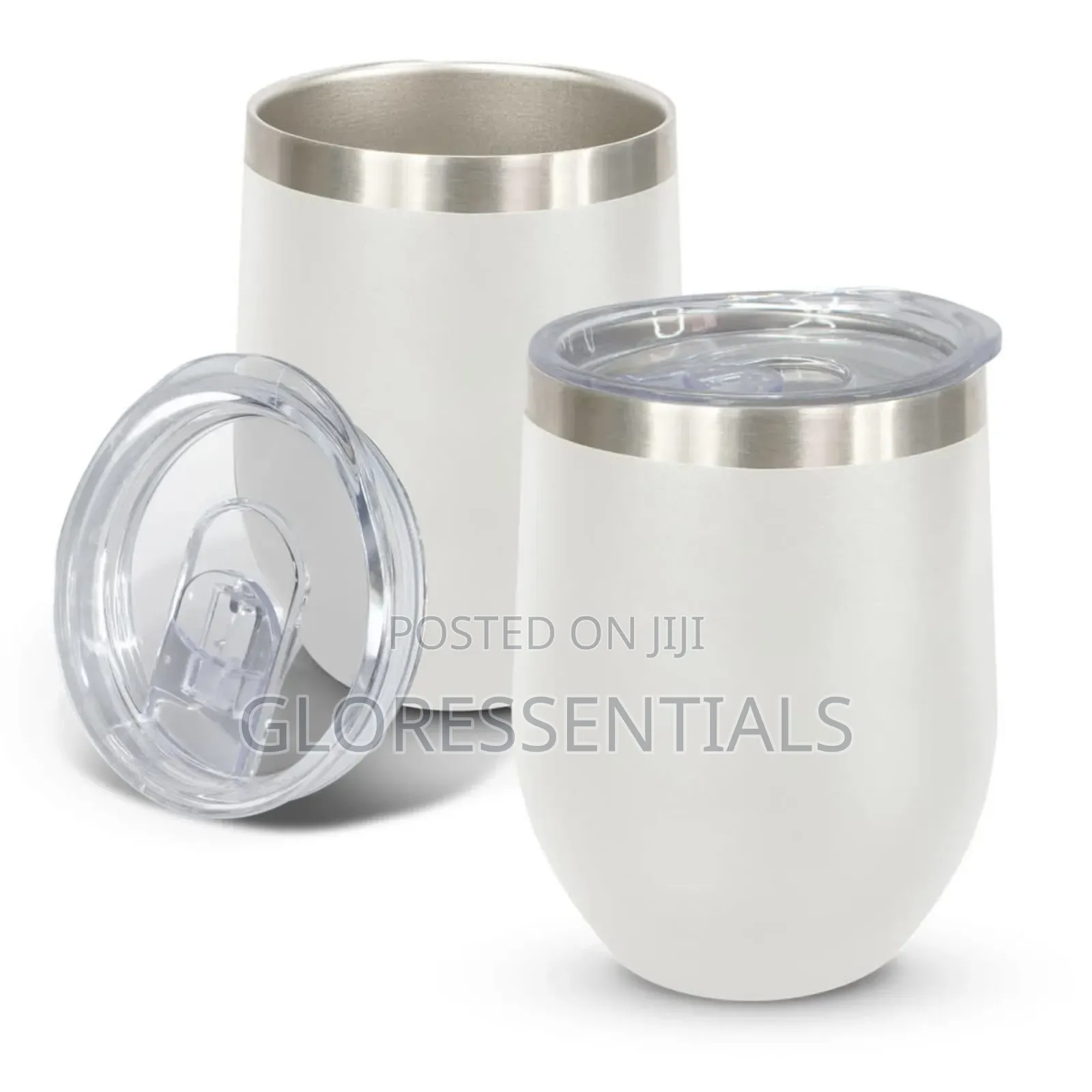 Double Wall Tumbler Egg Shaped Coffee Mug Stainless Cup Souvenir
