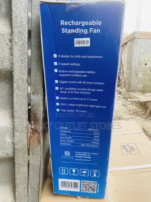 Maxi 18”rechargeable Standing Fan