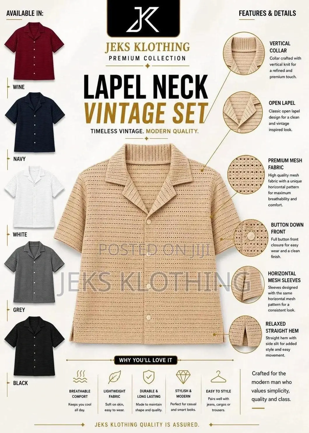 Vintage Lapel Neck