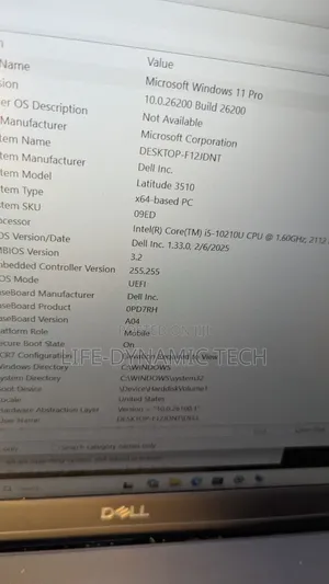 Laptop Dell Latitude 3510 8GB Intel Core i5 SSD 256GB