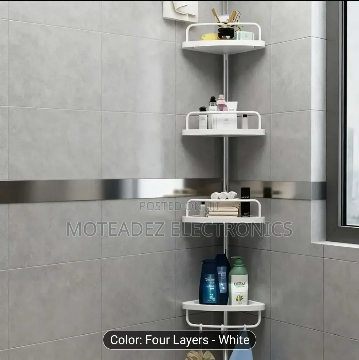 High Quality Big Size 4Layers Bathroom Corner Storage Rack