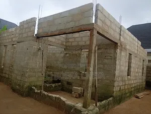 Land Property With Two Bedroom Uncompleted Building Inside for Sale.