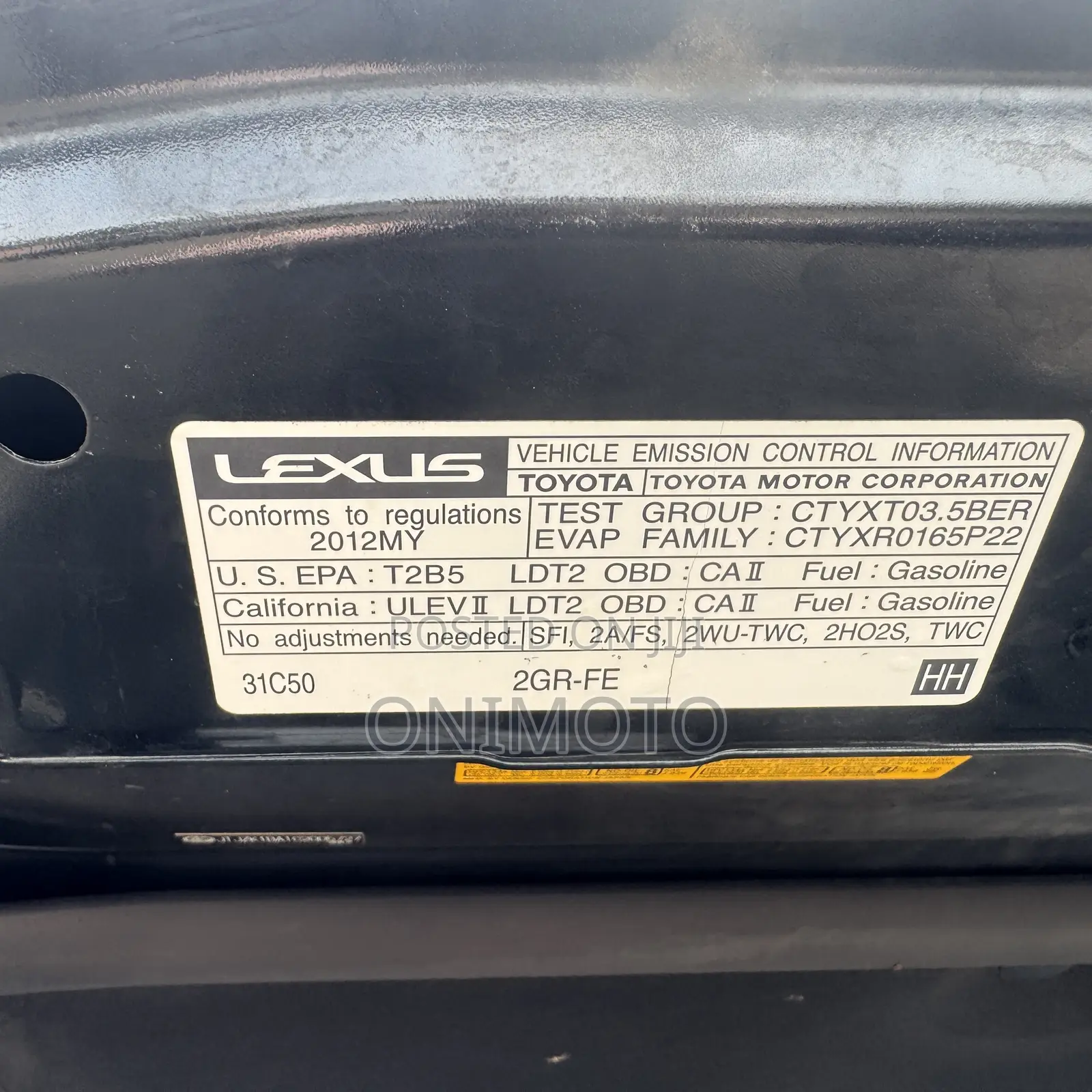 Lexus RX 350 AWD 2012 Black