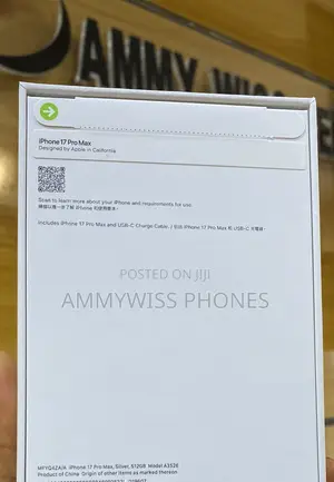 New Apple iPhone 17 Pro Max 512 GB Silver