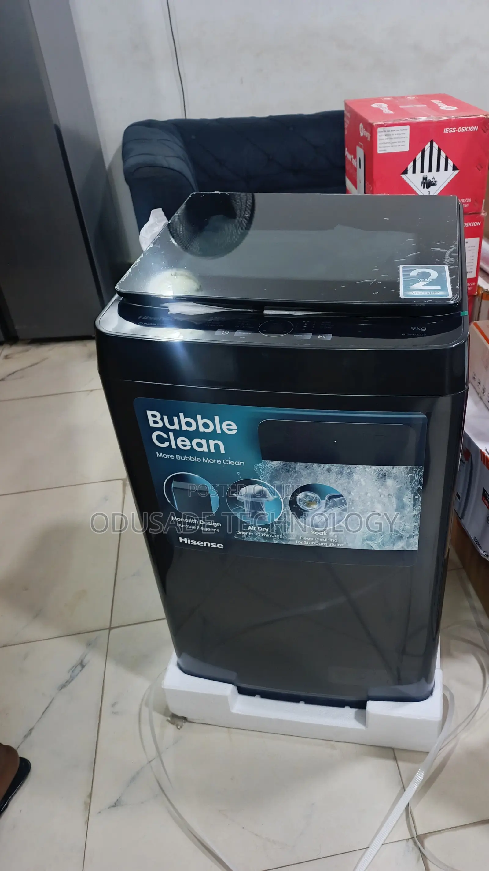 HISENSE 9KG TOPLoad Washing Machine WT3K9022UB