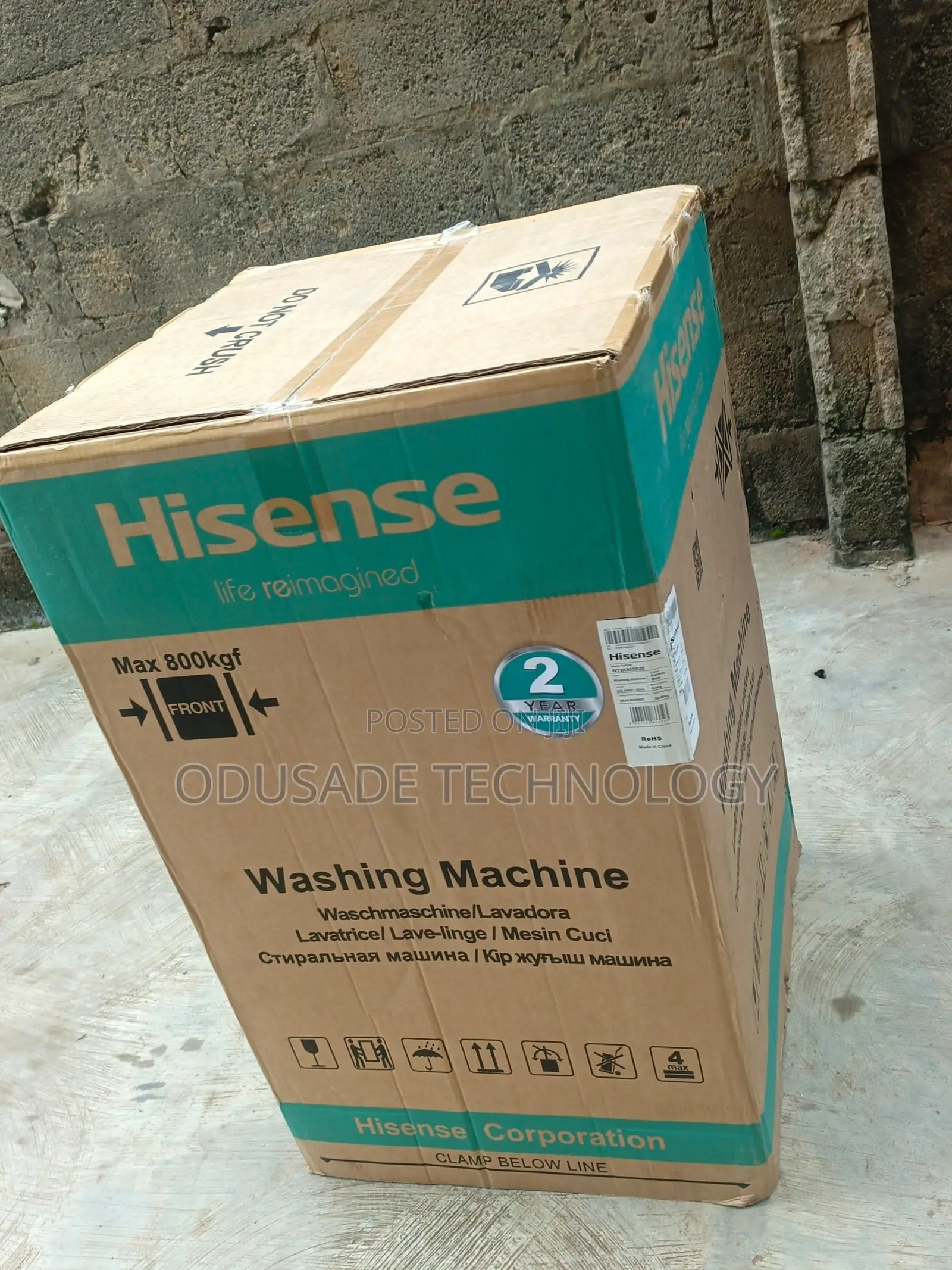 HISENSE 9KG TOPLoad Washing Machine WT3K9022UB