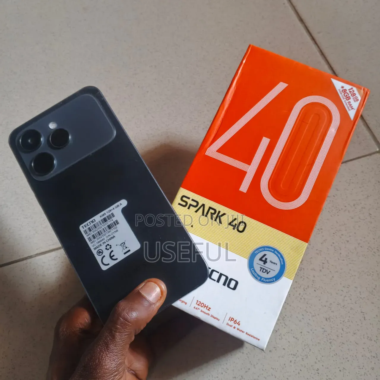 Tecno Spark 40 128 GB Black