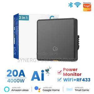 Tuya Zigbee 20A Mechanical Smart Switch (Black) Csmart