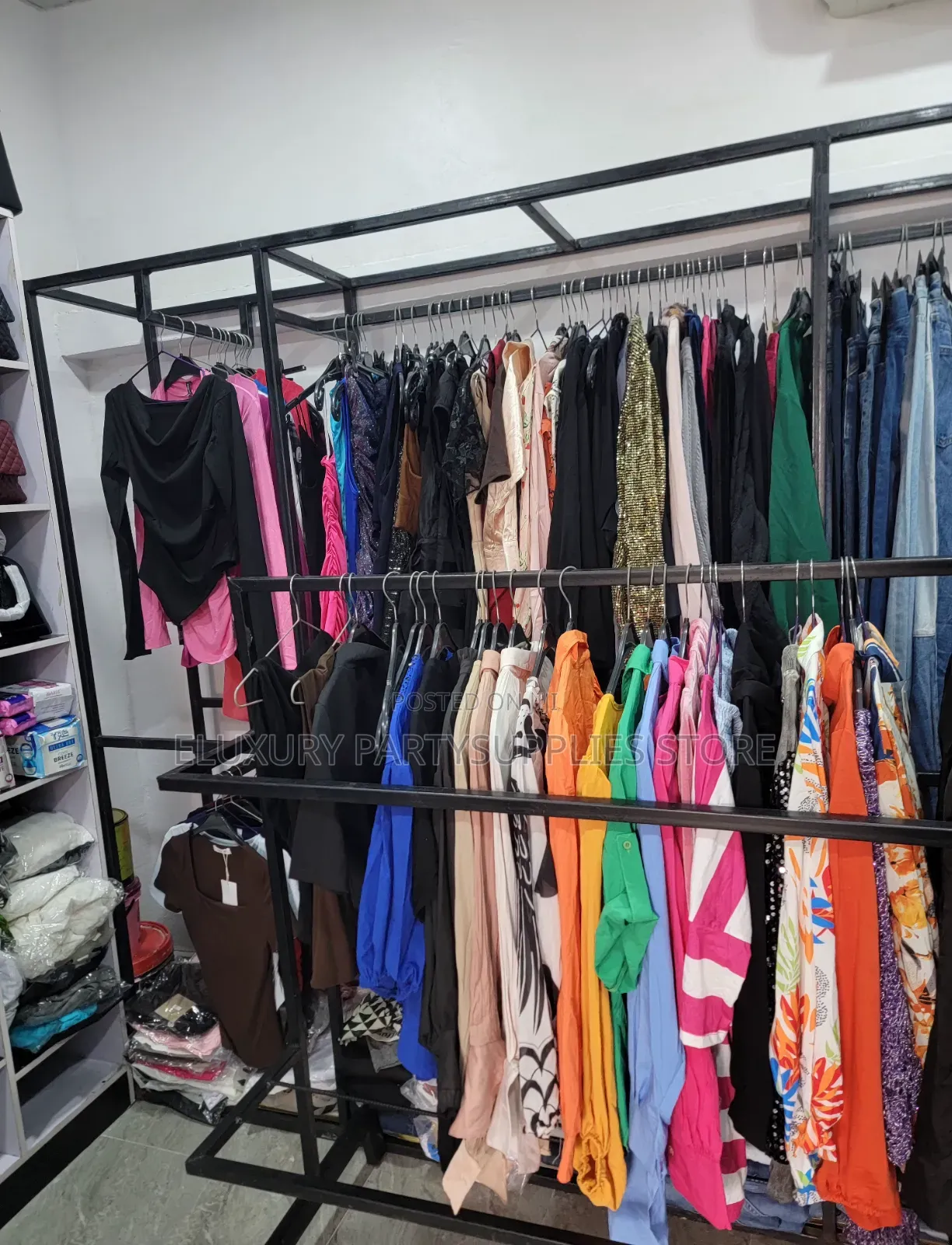 Iron Cloth Rack /Boutique Shelve