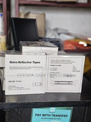SILVER Solas Grade Retro-Reflective Tapes 50 MM X 45.7Mtr