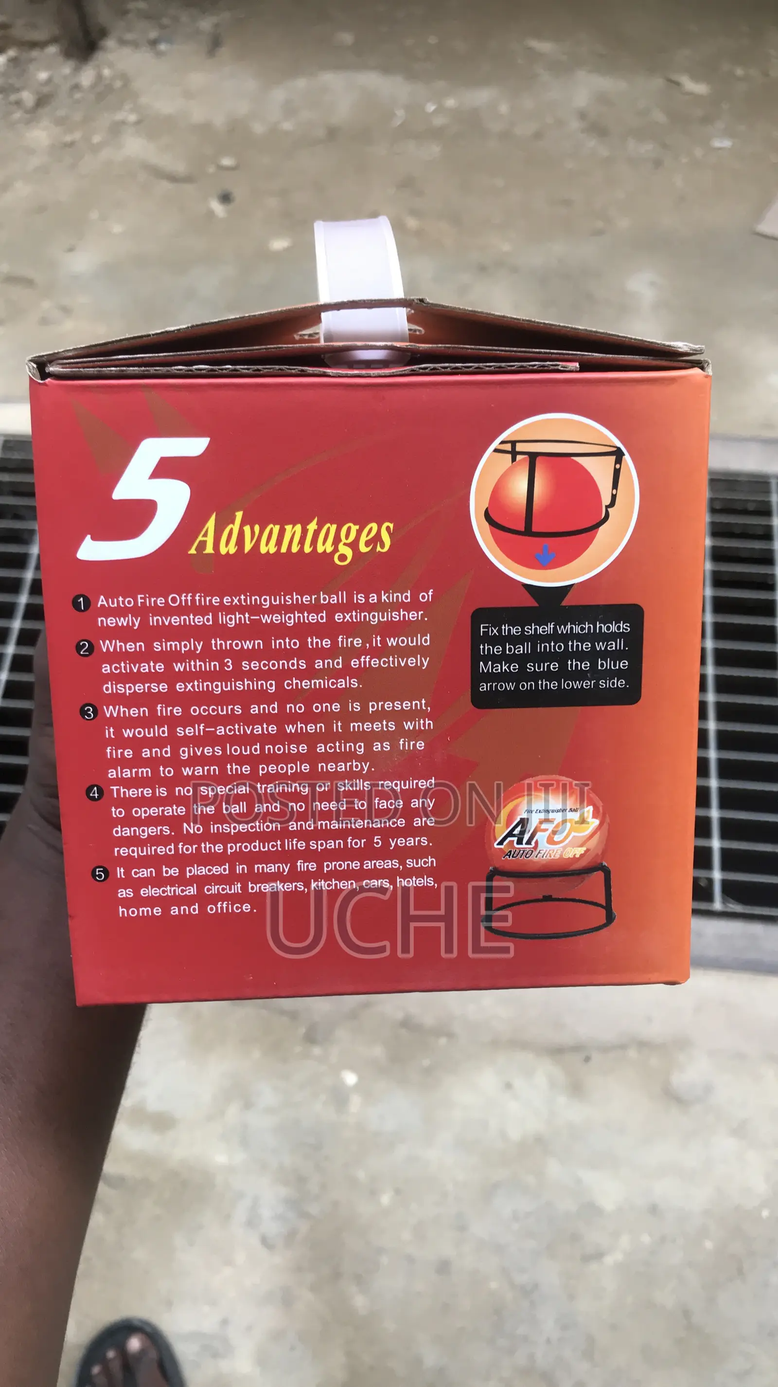Auto Fire Off Fire Extinguisher Ball