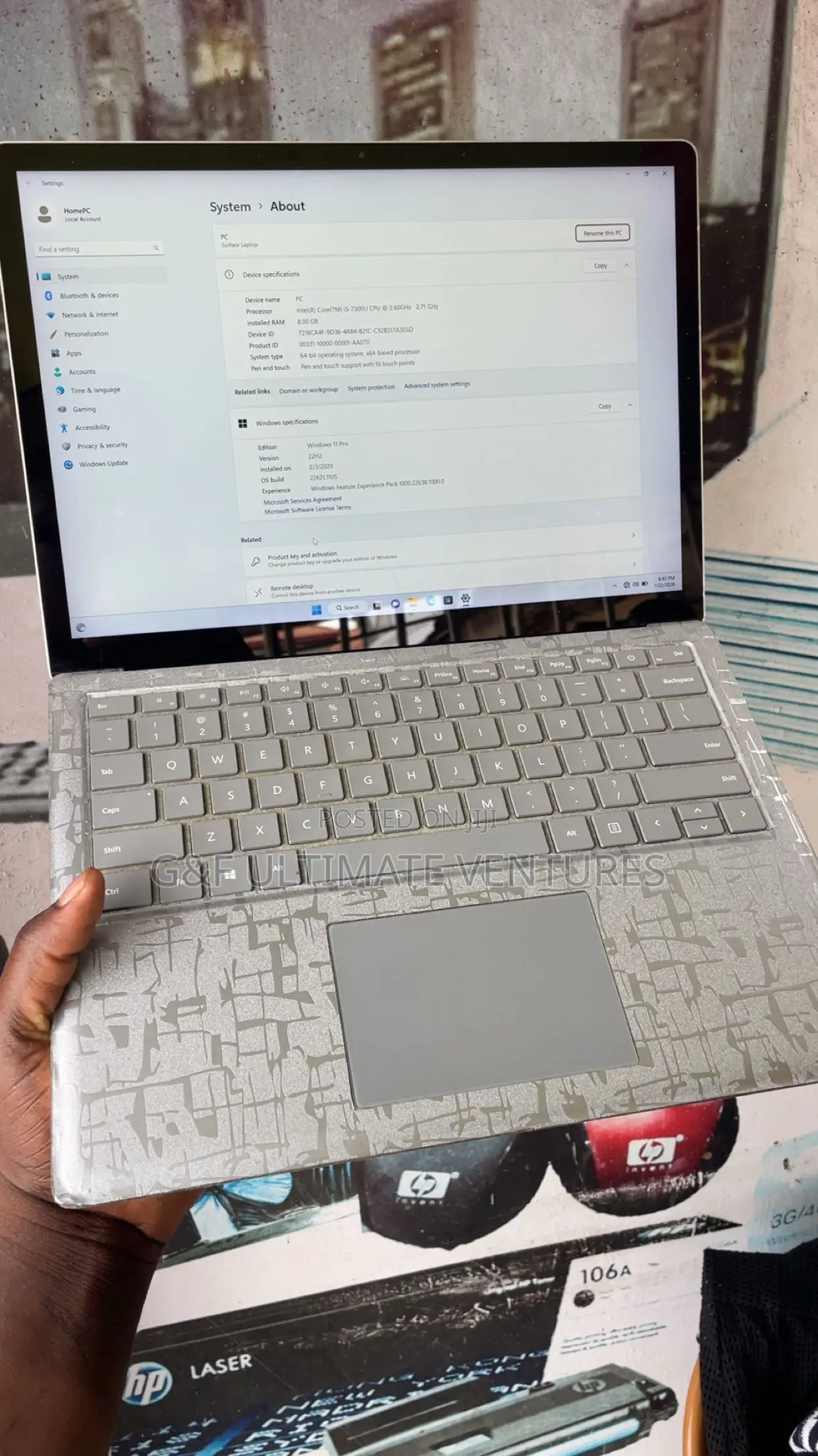 New Laptop Microsoft Surface Laptop 4 8GB Intel Core i5 SSD 256GB