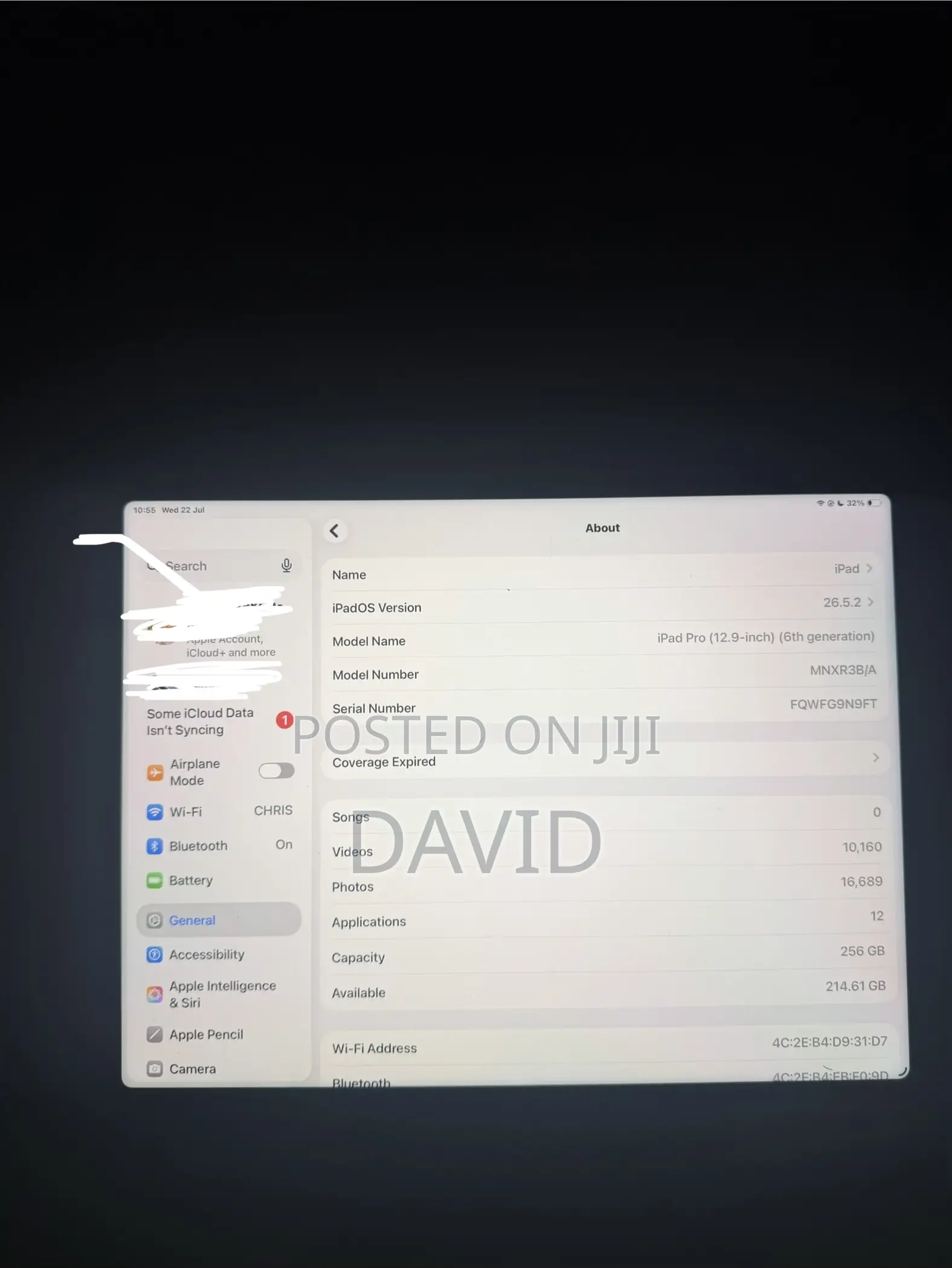 Apple iPad Pro 12.9 (2022) 256 GB Gray