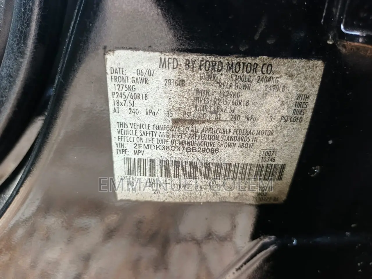 Ford Edge 2009 Black