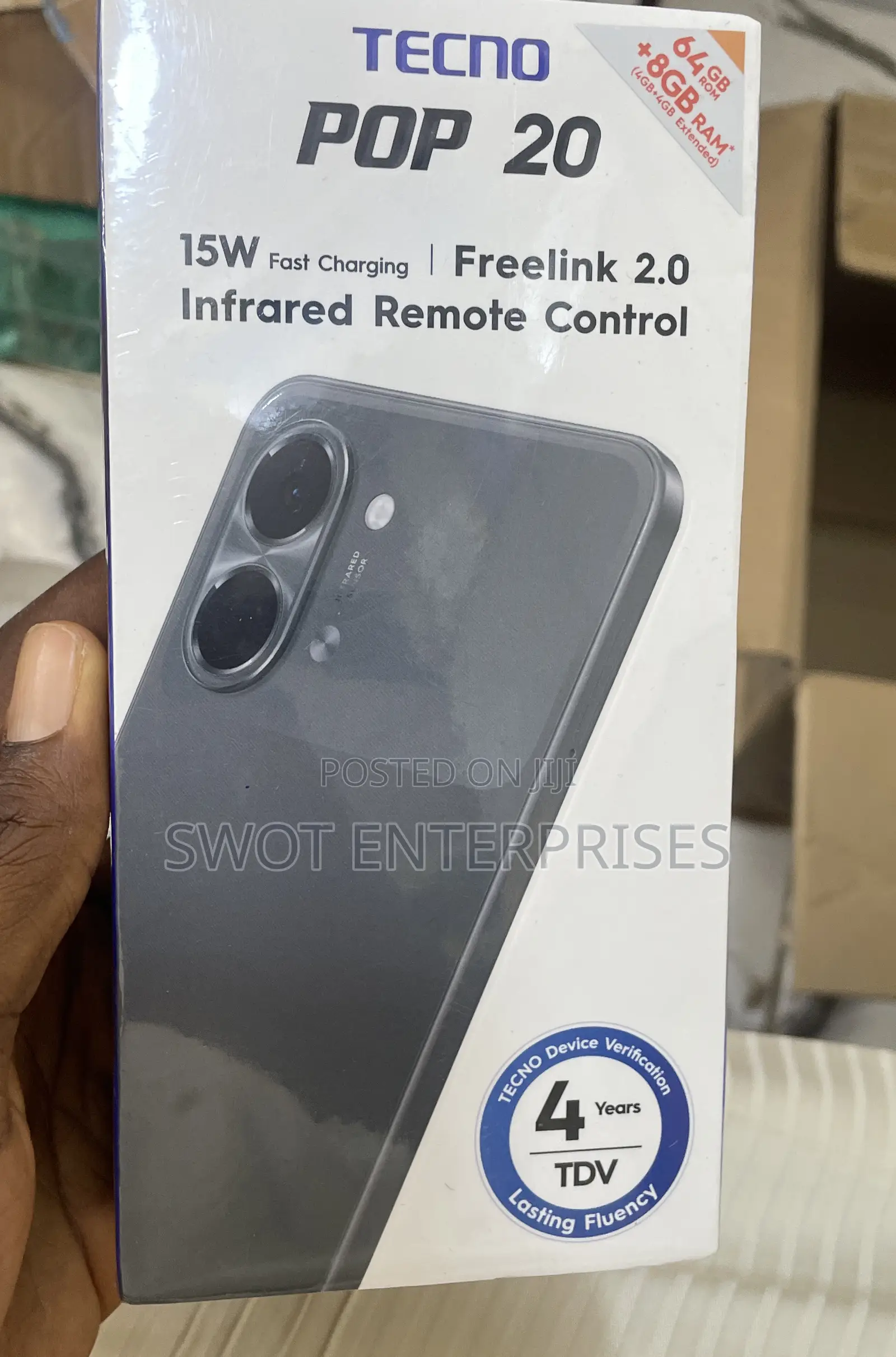 New Tecno Pop 20 64 GB Black
