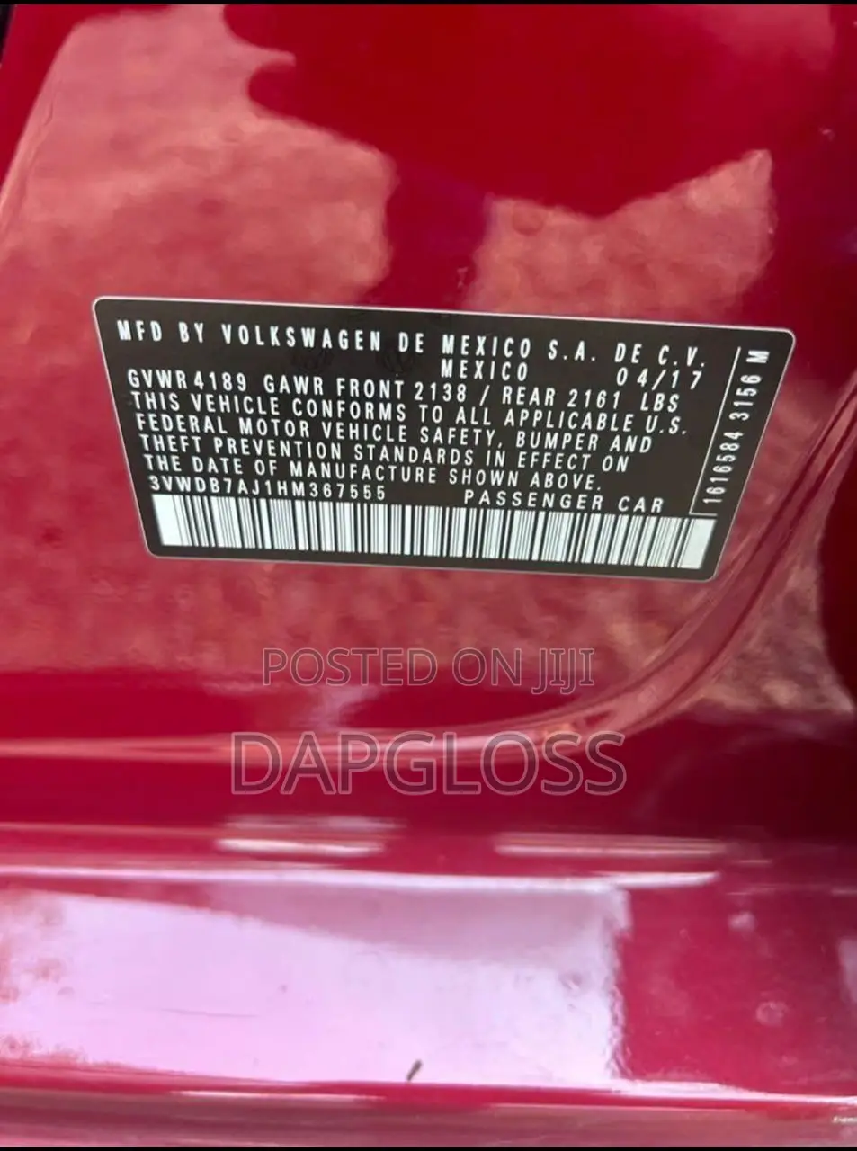 Volkswagen Jetta 2017 Red