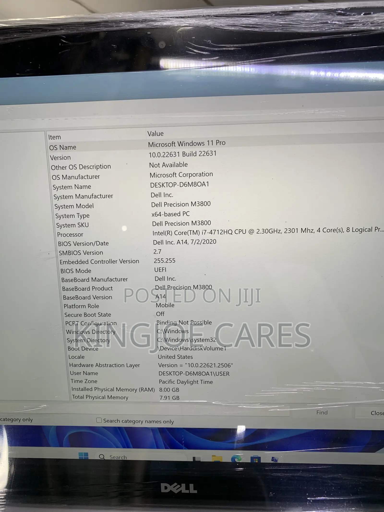 Laptop Dell Precision M3800 8GB Intel Core i7 SSD 512GB