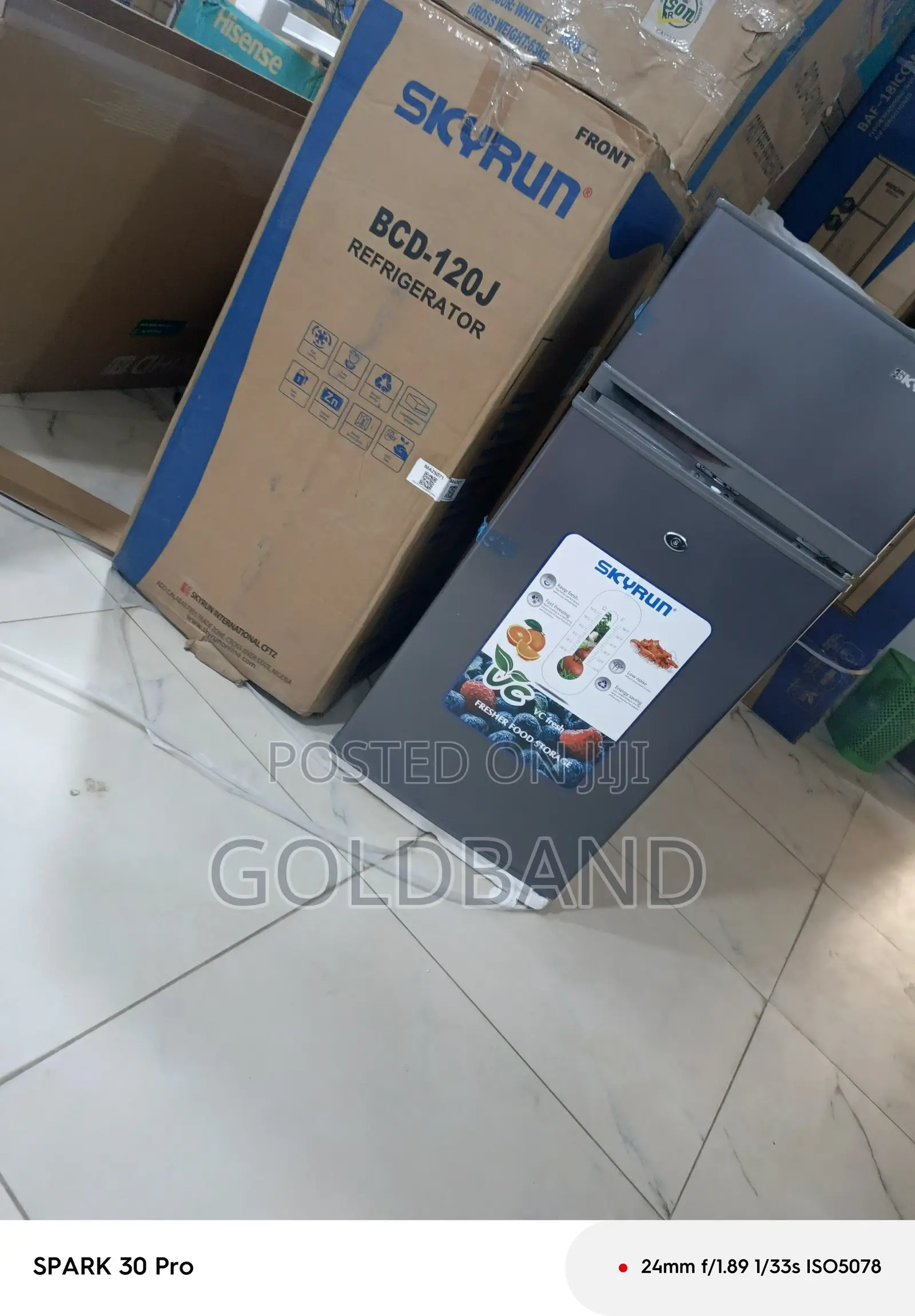 Skyrun 120L Chiller Freezer Combo