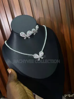 Luxury Butterfly Crystal Jewelry Set – Necklace Earrings