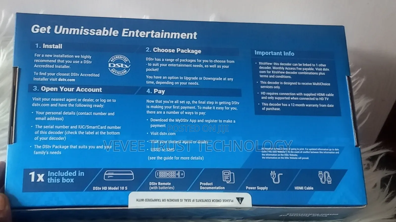 DStv HD Decoder With Accessories